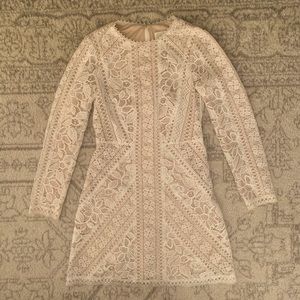 Tadashi Shoji Cream Lace Dress